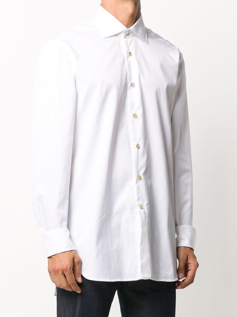 spread-collar shirt